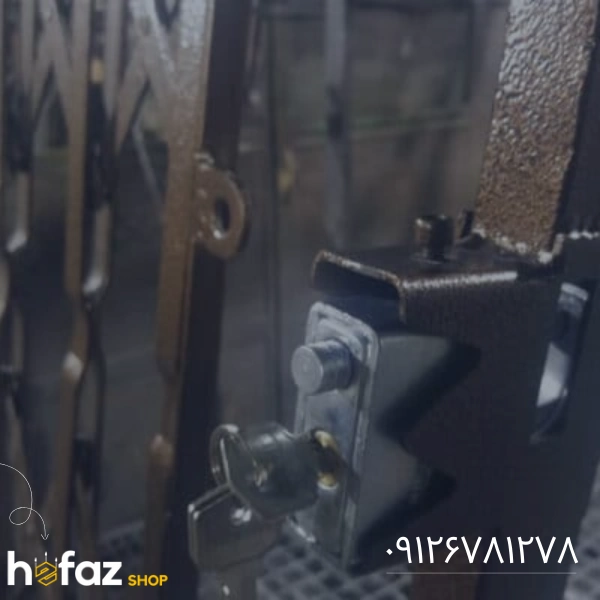 انواع قفل درب آکاردئونی